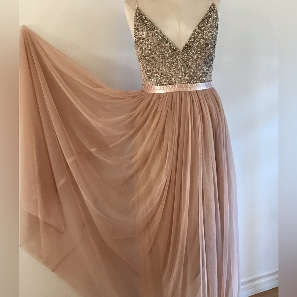 BHLDN Sequined Dress Sz S NEW